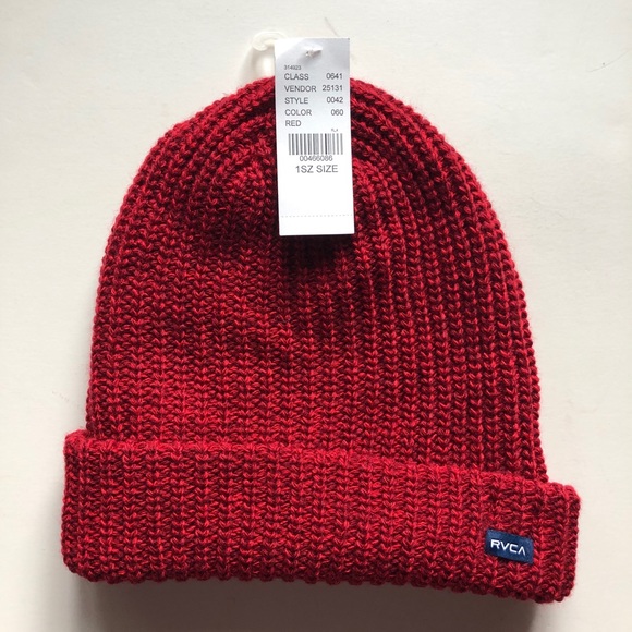 RVCA Accessories - RVCA Beanie NWT Dark Red PacSun